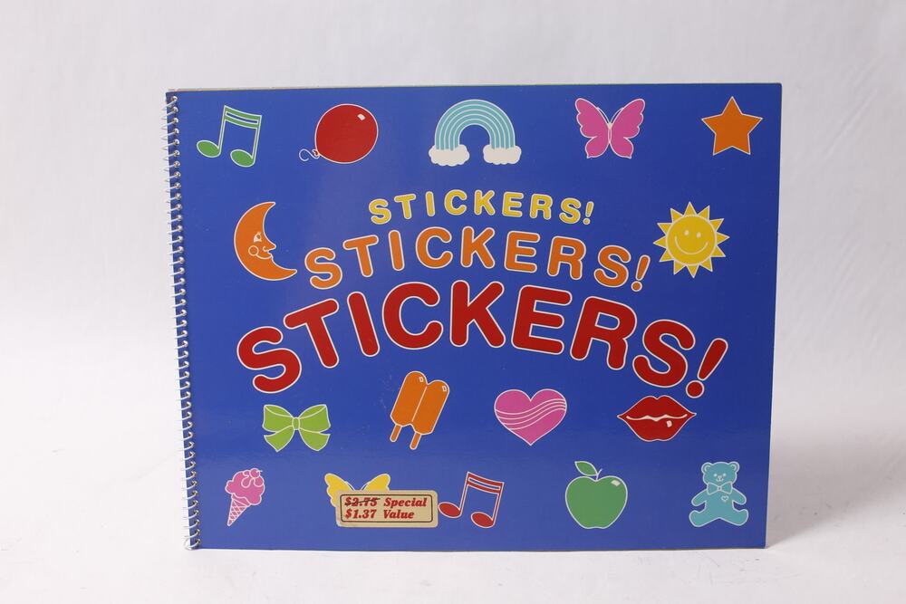 1980s Hallmark Sticker Collection Album USED Scrapbooking Craft ~ 260608-WH 1097